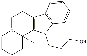 3-(12b-Methyl-1,3,4,6,7,12b-hexahydroindolo[2,3-a]quinolizin-12(2H)-yl)propan-1-ol Structure