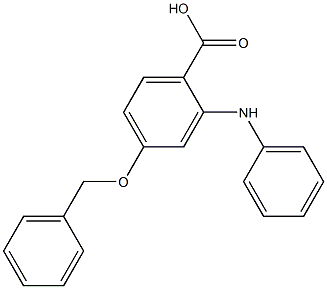 4-(benzyloxy)-2-(phenylaMino)benzoic acid Structure