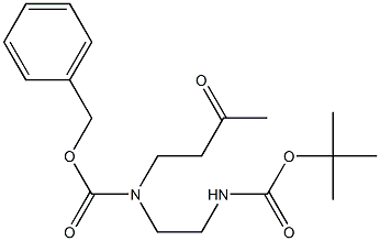 benzyl (2-((tert-butoxycarbonyl)aMino)ethyl)(3-oxobutyl)carbaMate 구조식 이미지