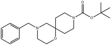 tert-butyl 4-benzyl-1-oxa-4,9-diazaspiro[5.5]undecane-9-carboxylate 구조식 이미지