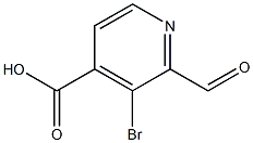 3-broMo-2-forMylisonicotinic acid 구조식 이미지