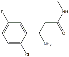 3-aMino-3-(2-chloro-5-fluorophenyl)-N-MethylpropanaMide 구조식 이미지