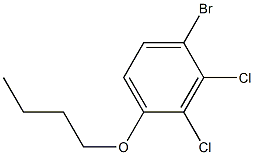 1-BroMo-4-butoxy-2,3-dichlorobenzene 구조식 이미지