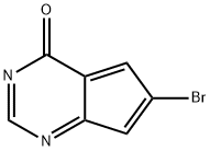 6-broMo-4H-cyclopenta[d]pyriMidin-4-one 구조식 이미지