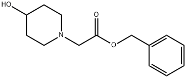 benzyl 2-(4-hydroxypiperidin-1-yl)acetate Structure