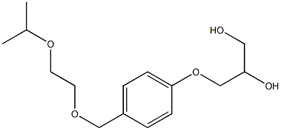 (2RS)-3-[4-((2-Isopropoxyethoxy)Methyl)phenoxy]-1,2-propanediol Structure