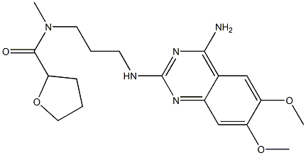 (RS)-N-[3-[(4-aMino-6,7-diMethoxyquinazolin-2yl)aMino] propyl]-N-Methyltetrahydrofuran-2-carboxaMide Structure