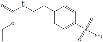 Ethyl [2-(4-SulphaMoylphenyl)- ethyl]carbaMate 구조식 이미지