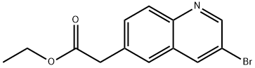 Ethyl 2-(3-broMoquinolin-6-yl)acetate Structure