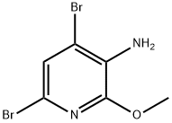 4,6-dibroMo-2-Methoxypyridin-3-aMine Structure