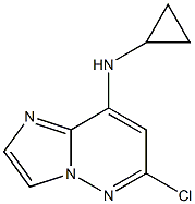 6-chloro-N-cyclopropyliMidazo[1,2-b]pyridazin-8-aMine 구조식 이미지