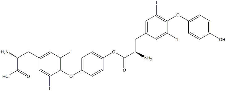 3,5-Diiodo-D-thyronine 3,5-Diiodo-D-thyronine 구조식 이미지