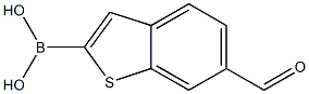 6-forMylbenzo[b]thiophen-2-ylboronic acid 구조식 이미지