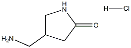 4-(아미노메틸)피롤리딘-2-온염산염 구조식 이미지