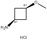 cis-3-MethoxycyclobutanaMine hydrochloride 구조식 이미지