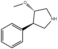 (3S,4R)-3-Methoxy-4-phenylpyrrolidine Structure