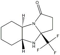 (3aS,4aR,8aR)-3a-(TrifluoroMethyl)decahydro-1H-benzo[d]py-rrolo[1,2-a]iMidazol-1-one Structure