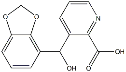 3-((benzo[d][1,3]dioxol-7-yl)(hydroxy)Methyl)pyridine-2-carboxylic acid Structure