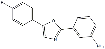 3-[5-(4-Fluoro-phenyl)-oxazol-2-yl]-phenylaMine Structure