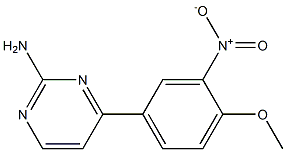 4-(4-Methoxy-3-nitrophenyl)pyriMidin-2-aMine Structure