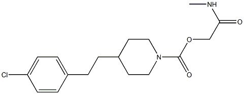 4-[2-(4-Chloro-phenyl)-ethyl]-piperidine-1-carboxylic acid MethylcarbaMoylMethyl ester 구조식 이미지