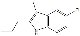 5-Chloro-3-Methyl-2-propyl-1H-indole Structure