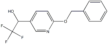 1-(6-(benzyloxy)pyridin-3-yl)-2,2,2-trifluoroethanol 구조식 이미지