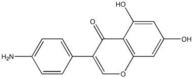 3-(4-AMino-phenyl)-5,7-dihydroxy-chroMen-4-one Structure