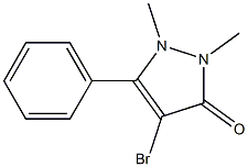 4-broMo-1,2-diMethyl-5-phenyl-1,2-dihydro-pyrazol-3-one 구조식 이미지