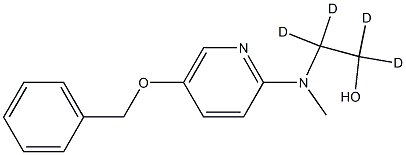 2-[Methyl[5-(phenylMethoxy)-2-pyridinyl]aMino] Ethanol-d4 구조식 이미지