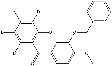 (3-Benzyloxy-4-Methoxyphenyl)(4-Methylphenyl)-Methanone-d4 Structure