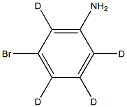 M-AMinobroMobenzene-d4 구조식 이미지