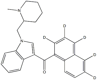 [1-[(1-Methyl-2-piperidinyl)Methyl]-1H-indol-3-yl]-1-naphthalenylMethanone-d5 Structure
