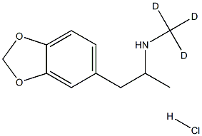 3,4-Methylenedioxy MethaMphetaMine-d3 Hydrochloride Structure