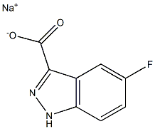 5-Fluoro-1H-indazole-3-carboxylic Acid SodiuM Salt Structure