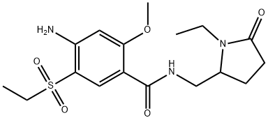 4-AMino-N-[(1-ethyl-5-oxo-2-pyrrolidinyl)Methyl]-5-(ethylsulfonyl)-2-MethoxybenzaMide Structure