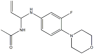 N-[3-[[3-Fluoro-4-(4-Morpholinyl)phenyl]aMino]-3-propenyl]acetaMide 구조식 이미지