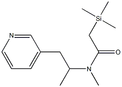 N-Methyl-N-[1-Methyl-2-(3-pyridyl)ethyl]-2-triMethylsilyl-acetaMide 구조식 이미지