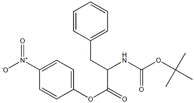 4-nitrophenyl 2-(tert-butoxycarbonylaMino)-3-phenylpropanoate 구조식 이미지