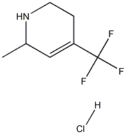 6-Methyl-4-(trifluoroMethyl)-1,2,3,6-tetrahydropyridine (Hydrochloride) Structure