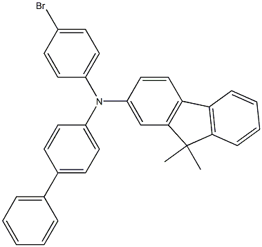 Biphenyl-4-yl-(4-broMo-phenyl)-(9,9-diMethyl-9H-fluoreN-2-yl)-aMine 구조식 이미지
