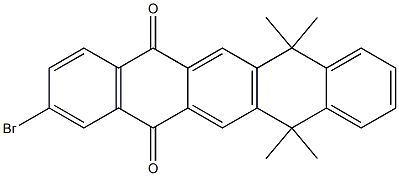 2-broMo-7,7,12,12-tetraMethylpentace
ne-5,14(7H,12H)-dione 구조식 이미지