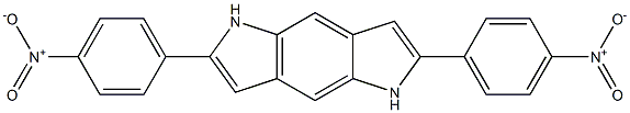 2,6-Bis(4-nitrophenyl)-1,5-dihydropyrrolo[2,3-f]indole 구조식 이미지