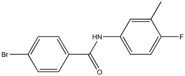 4-BroMo-N-(4-fluoro-3-Methylphenyl)benzaMide, 97% Structure