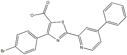 4-(4-BroMophenyl)-2-(4-phenyl-2-pyridyl)thiazole-5-carboxylate, 97% Structure