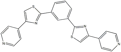 1,3-Bis[4-(4-pyridyl)-2-thiazolyl]benzene, 97% Structure