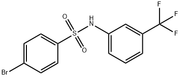 4-BroMo-N-[3-(trifluoroMethyl)phenyl]benzenesulfonaMide, 97% Structure