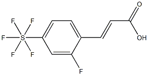 2-Fluoro-4-(pentafluorothio)cinnaMic acid, 97% 구조식 이미지