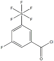 3-Fluoro-5-(pentafluorothio)benzoyl chloride, 97% 구조식 이미지