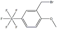 2-Methoxy-5-(pentafluorothio)benzyl broMide, 97% Structure